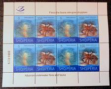 Buy Stamps from Albania 2015. Albanian underwater flora and fauna Full set sheet MNH