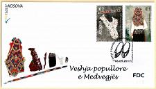 Buy Kosovo Stamps 2017. Folk costumes of Medvegja, Etnology. FDC Set MNH