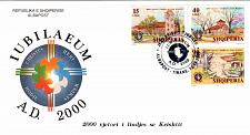 Buy Albania stamps 2000. Jubilee. 2000 ann. of the birth of Christ. FDC Set MNH.