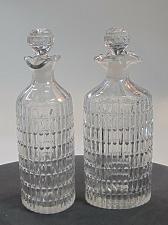 Buy Pair Cut Glass oval cruets Antique
