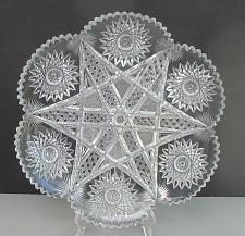 Buy ABP cut glass plate American brilliant 13.75"