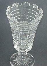 Buy Signed Waterford Hand Cut glass footed vase Irish Crystal