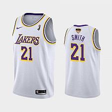 Buy Men's Lakers JR Smith White 2020 Finals Champions Jersey