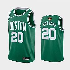 Buy Men's Boston Celtics #20 Gordon Hayward Green Icon 2020 Finals Jersey