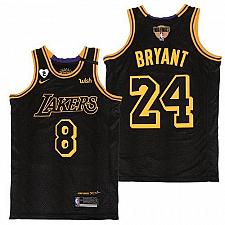 Buy Men's Lakers #8 #24 Kobe Bryant Black Mamba Gigi 2020 Finals Jersey