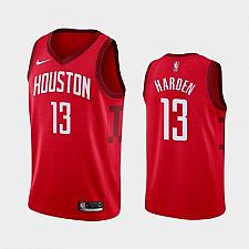 Buy Men's Houston Rockets #13 James Harden Red Earned Jersey