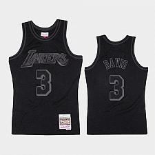 Buy Men's Lakers #3 Anthony Davis Black Tonal 1996 1997 Throwback Jersey