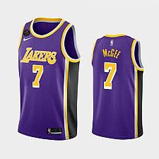 Buy Men's Lakers #7 JaVale McGee Purple Statement Forever Kobe Jersey