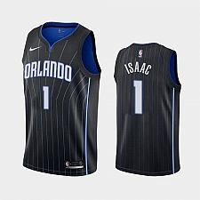 Buy Men's Orlando Magic #1 Jonathan Isaac Statement Black Jersey