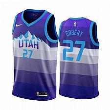 Buy Men's Utah Jazz #27 Rudy Gobert 2020 Purple City Jersey