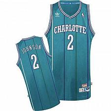 Buy Men's Charlotte Hornets #2 Larry Johnson Green Jersey