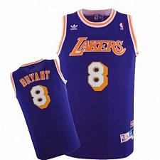 Buy Men's Los Angeles Lakers #8 Purple Kobe Bryant Throwback Jersey