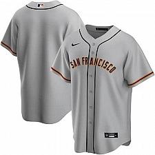 Buy Men San Francisco Giants Gray Road 2020 Replica Team Jersey