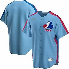 Buy Men Montreal Expos Light Blue Road Cooperstown Collection Team Jersey