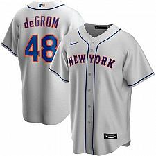 Buy Men Jacob deGrom New York Mets Gray Road Replica Player Name Jersey Large