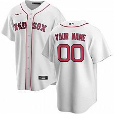 Buy Men Boston Red Sox White Home Replica Custom Jersey