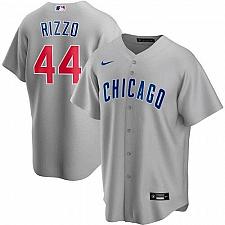 Buy Men Anthony Rizzo Chicago Cubs Gray Road Replica Player Name Jersey