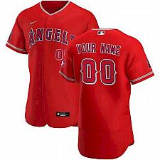 Buy Men Los Angeles Angels Scarlet Alternate Authentic Custom Jersey