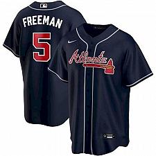 Buy Men's Freddie Freeman Navy Atlanta Braves Alternate Replica Player Name Jersey