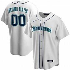 Buy Men's Seattle Mariners White Home Pick-A-Player Retired Roster Replica Jersey