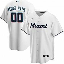 Buy Men Miami Marlins White Home Pick-A-Player Retired Roster Replica Jersey