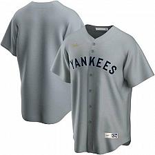 Buy Men New York Yankees Gray Road Cooperstown Collection Team Jersey Large