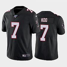 Buy Men's Falcons Younghoe Koo 100th Season Vapor Limited Jersey - Black