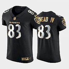 Buy Men's Ravens Willie Snead IV Golden Edition Elite Jersey - Black