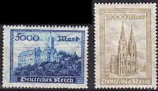 Buy GERMANY REICH [1923] MiNr 0261-62 a ( **/mnh )