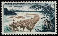 Buy French Equatorial Africa #C39 Log Rafts; Used |FREC39-03XRS