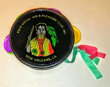 Buy ZULU SOCIAL AID & PLEASURE CLUB 1979 TAMBOURINE NEW ORLEANS LA Mardi Gras Throw