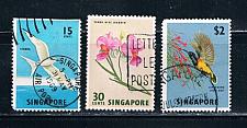 Buy Singapore 65;68;76 Used Birds and Flowers (S0292)