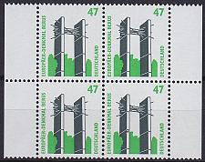 Buy GERMANY BUND [1997] MiNr 1932 4er ( **/mnh ) [01] Sehenswürdigkeiten