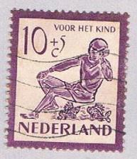 Buy Netherlands B222 Used Boy and fish 1950 (BP3323)