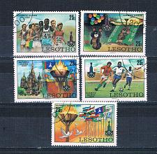 Buy Lesotho 291-95 Used set Olympics 1980 CV 1.75 (MV0139)+