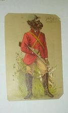 Buy MONKEY ANTHROPOMORPHIC HOLDING RIFLE VICTORIAN TRADE CARD 1890S Boraxine