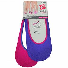 Buy 2 Pairs Peds Liner Socks Mid Sport Women's Sock Lot Size 5-10 Multicolor Gel Tab