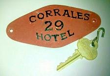 Buy CORRALES 29 HOTEL NEW MEXICO 1940's ROOM KEY FOB LOCKWOOD