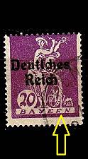 Buy GERMANY REICH [1920] MiNr 0122 PF I ( O/used ) [01] Plattenfehler geprüft