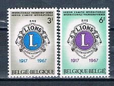 Buy Belgium 679-80 Unused set Lions Club 1967 (B0454)+