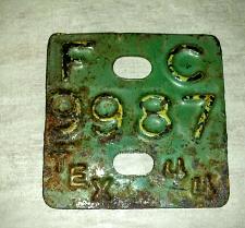 Buy Original Vintage TEXAS 1944 LICENSE PLATE