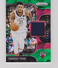 Buy 2019-20 Panini Prizm Green Ice Sensational Thaddeus Young RC Rookie Jersey 38/56