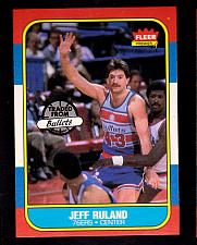 Buy 1986 Fleer Basketball #96 Jeff Ruland Rookie 76ers NM-MT