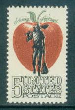 Buy 1317 5c Johnny Appleseed Fine MNH Plt/4 UL 28718-672 F18303