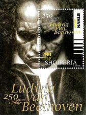 Buy Albania Stamps 2020. 250th birthday of Ludwig van Beethoven. Block MNH