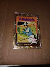 Buy 1974 TOPPS CARD # 1 HANK AARON -- AARON SETS HOMER MARK