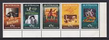 Buy Australia: Centenary of Cinema, Posters. Corner strip of 5 MNH. Ref: S0295
