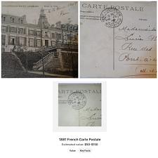 Buy 1881 autograph french postcard
