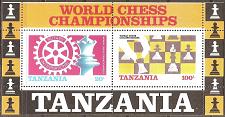Buy [AF0133] Tanzania: World Chess Championship (1986) MNH Miniature Sheet