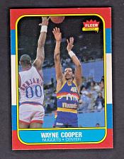 Buy 1986 Fleer #18 Wayne Cooper Nuggets NM